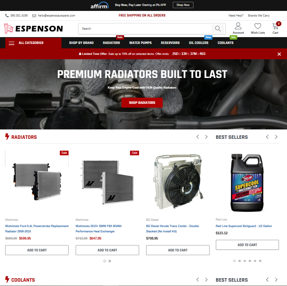 🔧 Case Study: EspensonAutoParts.com